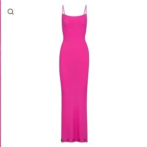 Skims Hot Pink Lounge Dress